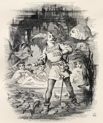 Illustration von J. Tenniel aus dem Gedicht 